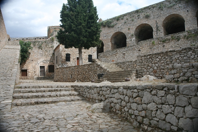 Nafplio - Small chapel and storeroom within the Palamidi fortress